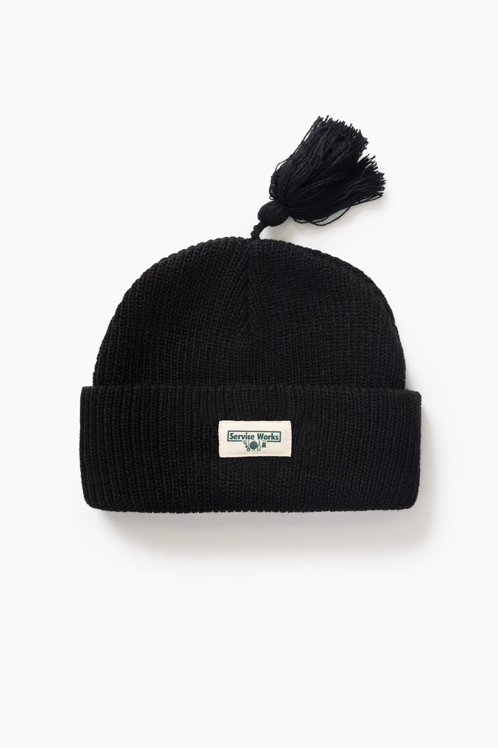 Service Works - Tassel Beanie - Black