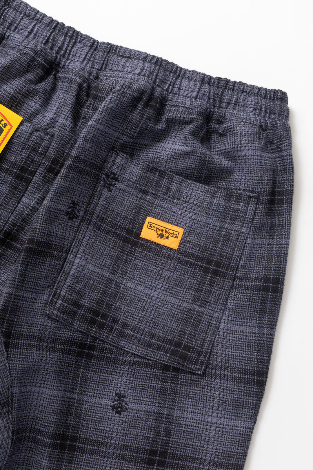 Service Works - Thistle Plaid Chef Pants - Black