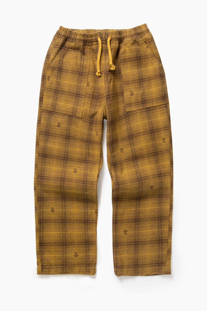 Service Works - Thistle Plaid Chef Pants - Ochre