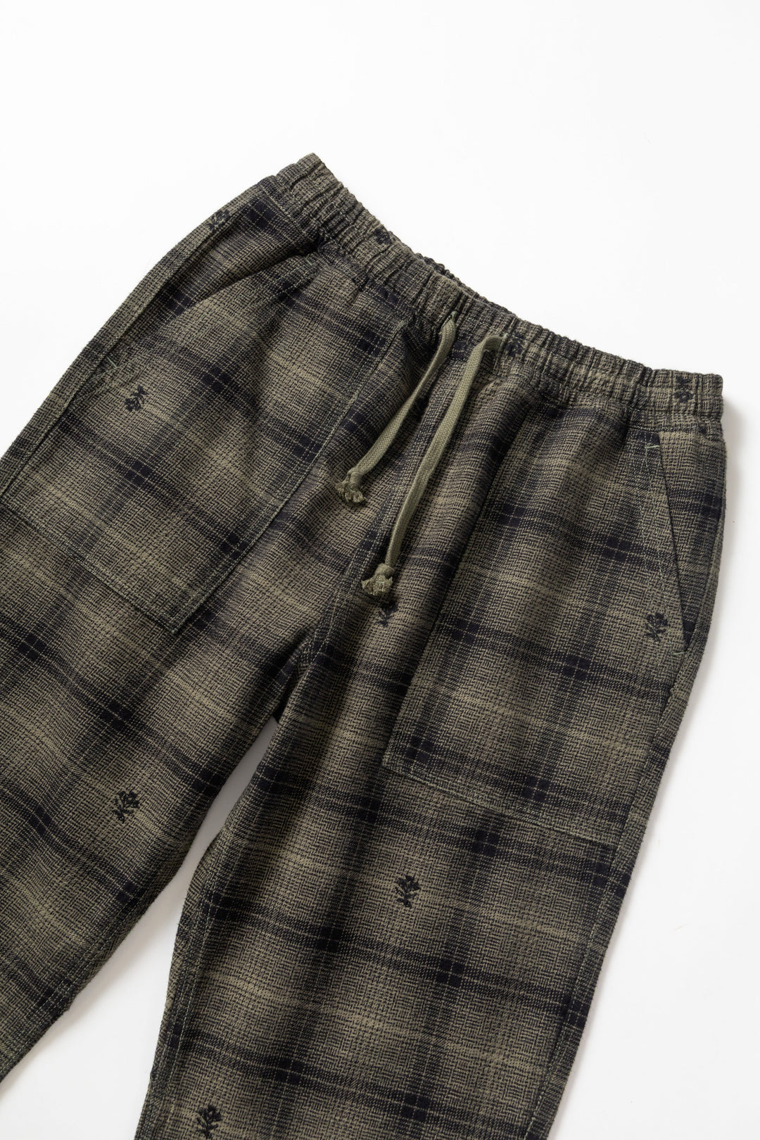 Service Works - Thistle Plaid Chef Pants - Olive