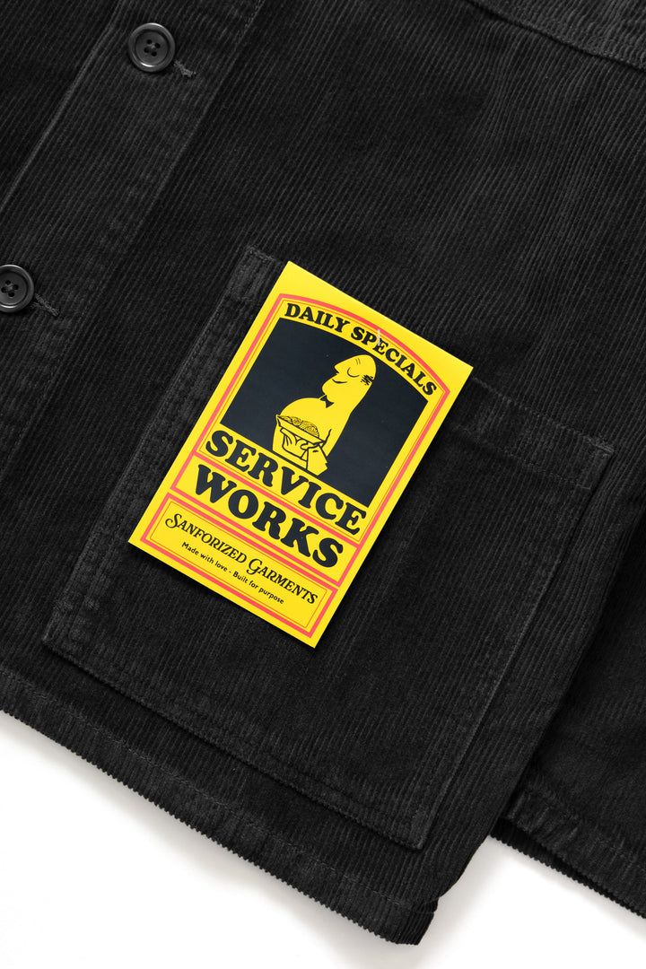 Service Works - Corduroy Chore Shirt - Black