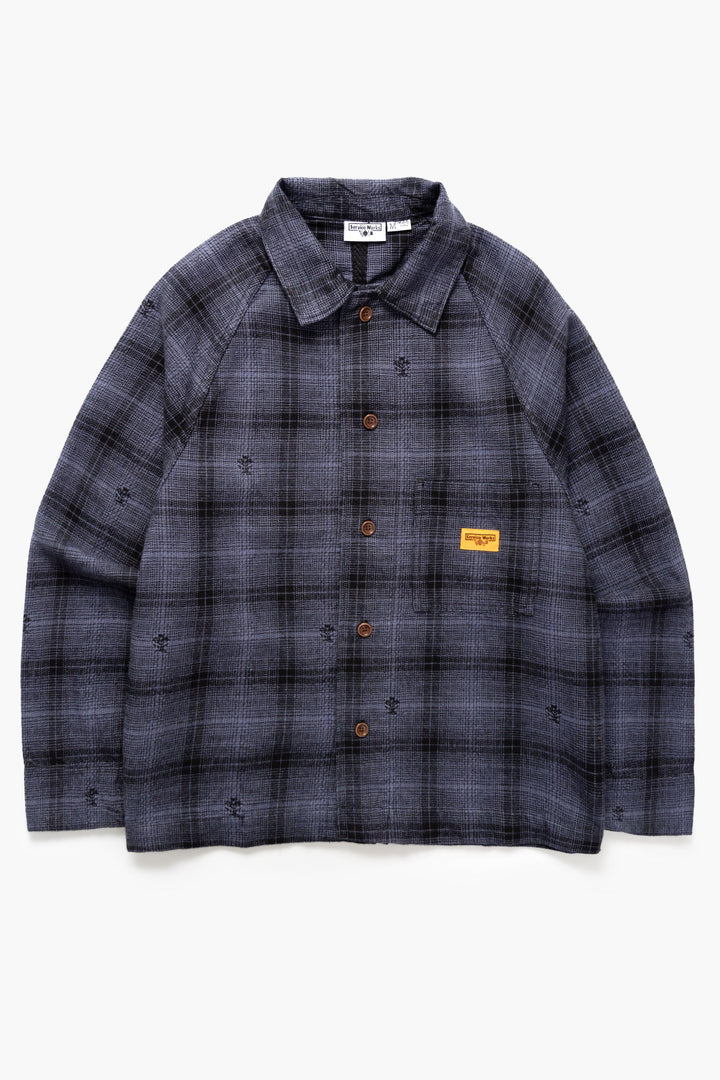 Service Works - Thistle Plaid Front Of House Jacket - Black