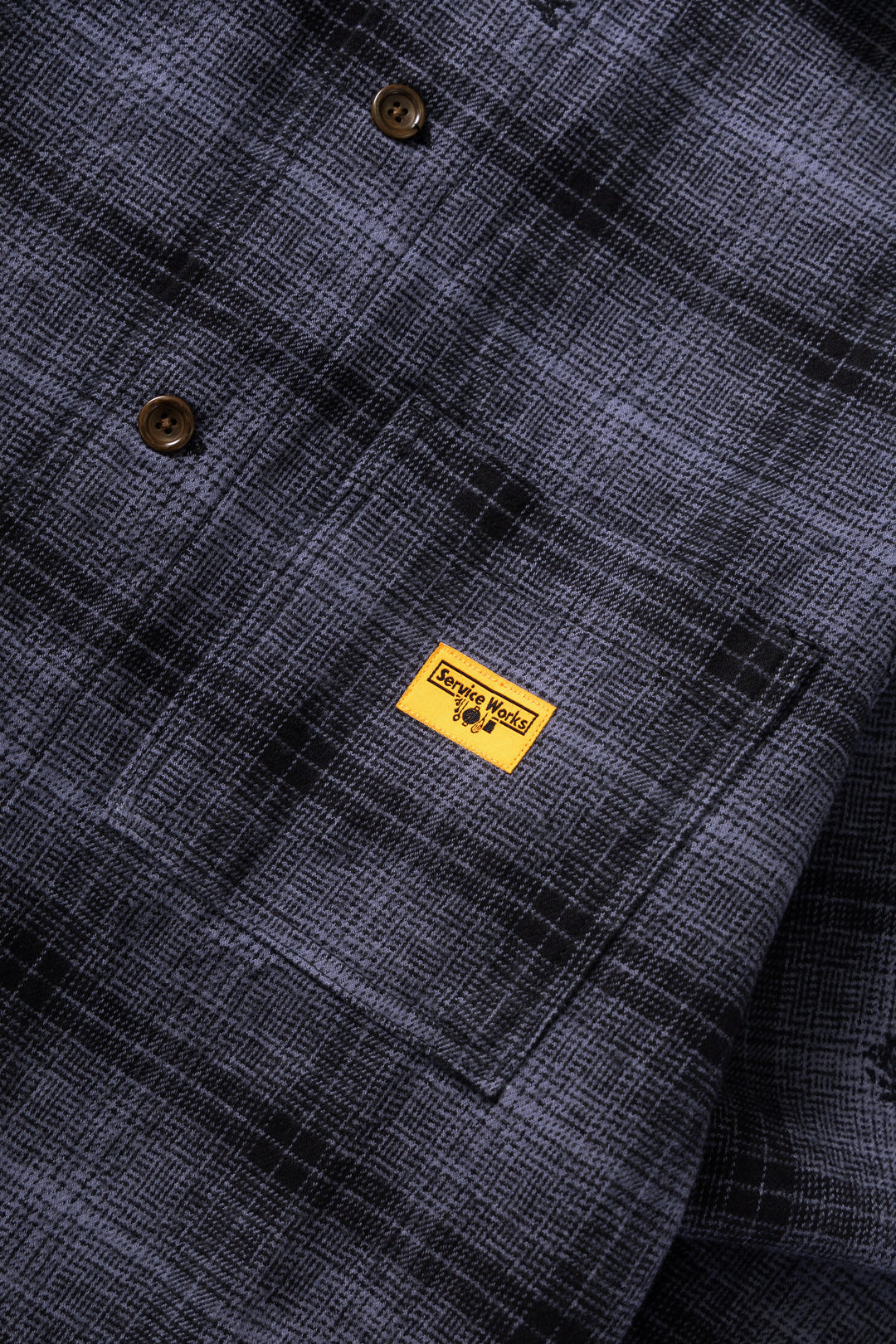 Service Works - Thistle Plaid Front Of House Jacket - Black