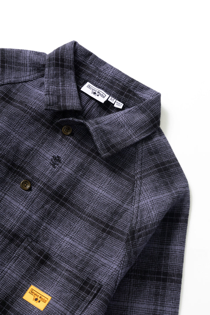Service Works - Thistle Plaid Front Of House Jacket - Black