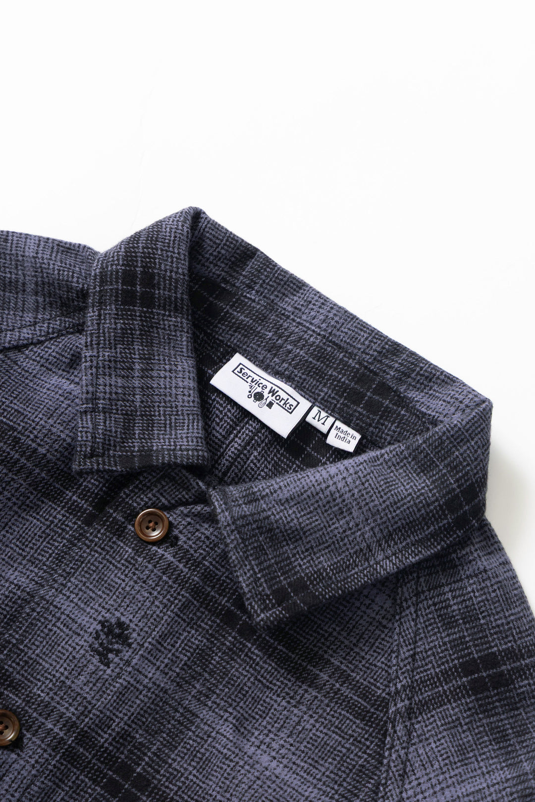 Service Works - Thistle Plaid Front Of House Jacket - Black