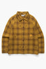 Service Works - Thistle Plaid Front Of House Jacket - Ochre