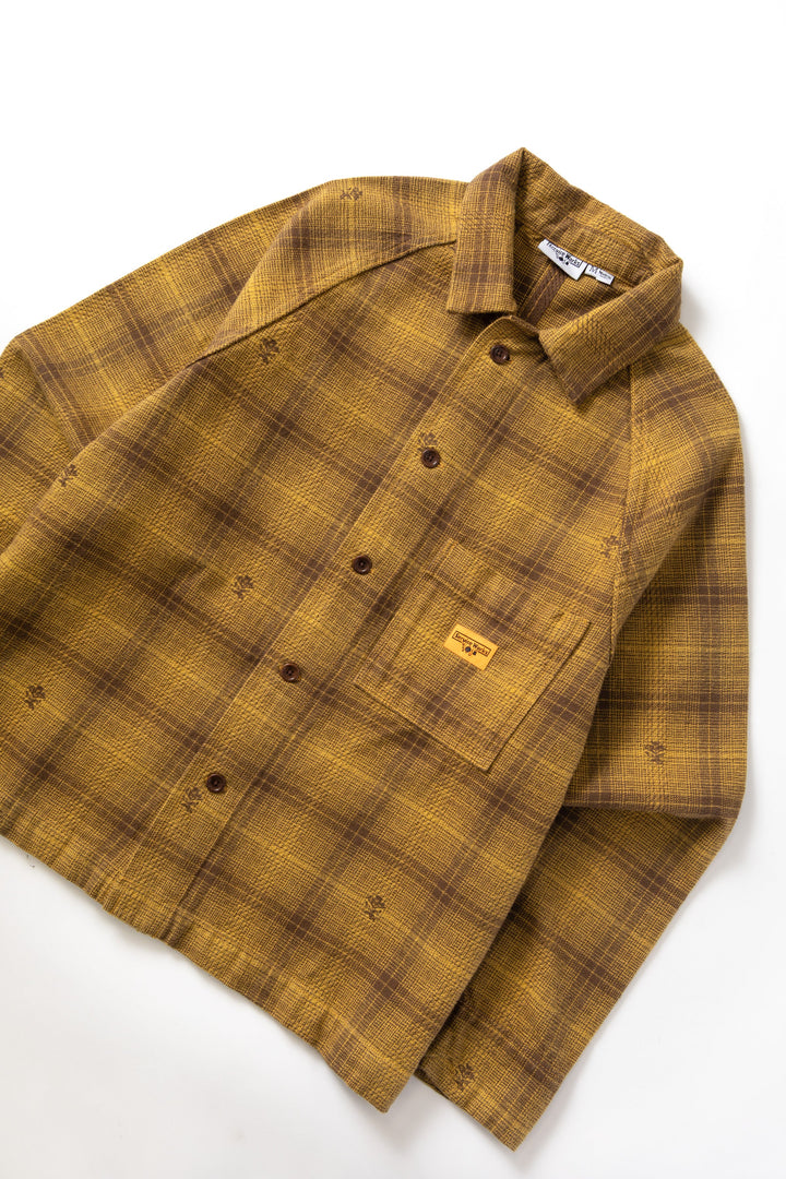 Service Works - Thistle Plaid Front Of House Jacket - Ochre