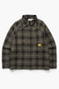 Service Works - Thistle Plaid Front Of House Jacket - Olive
