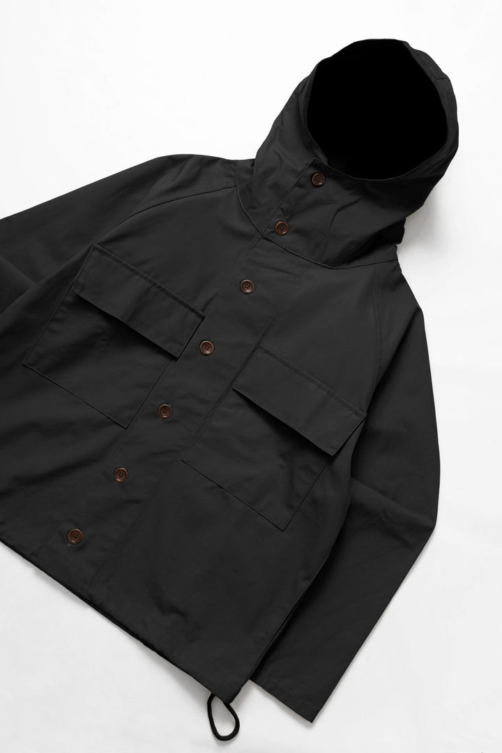 Service Works - Waxed Cotton Allotment Parka - Black