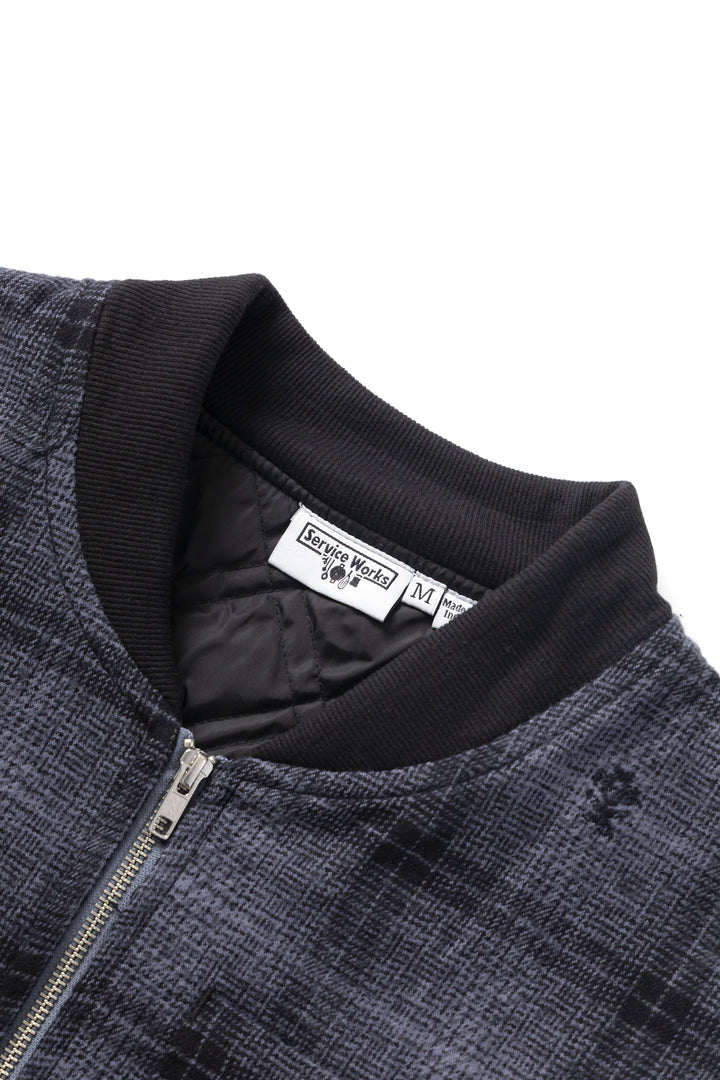 Service Works - Thistle Plaid Padded Work Vest - Black