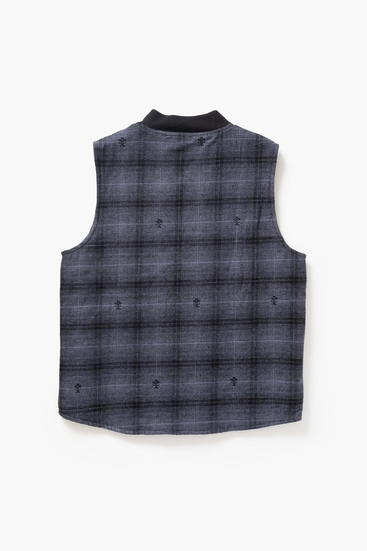 Service Works - Thistle Plaid Padded Work Vest - Black