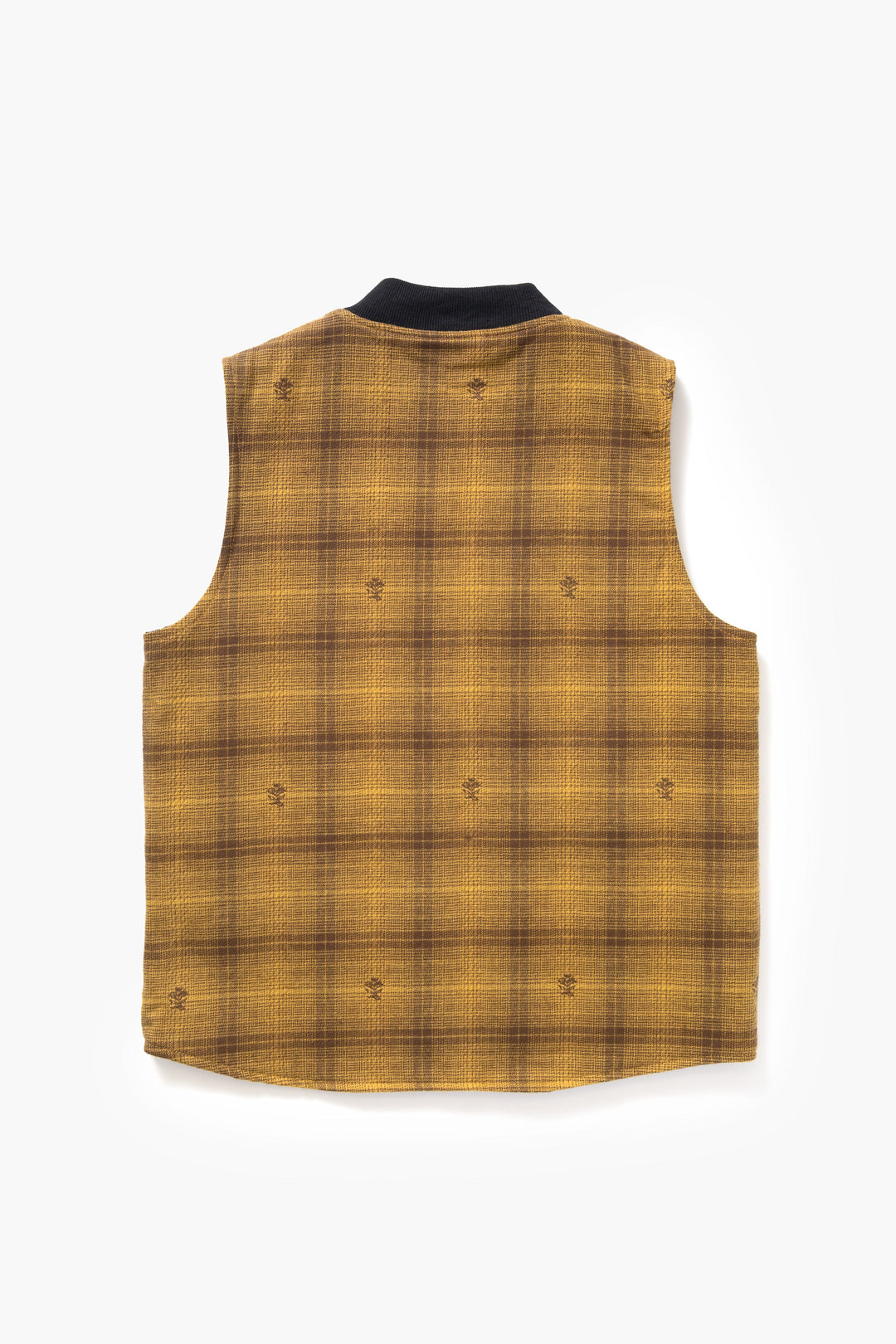 Service Works - Thistle Plaid Padded Work Vest - Ochre