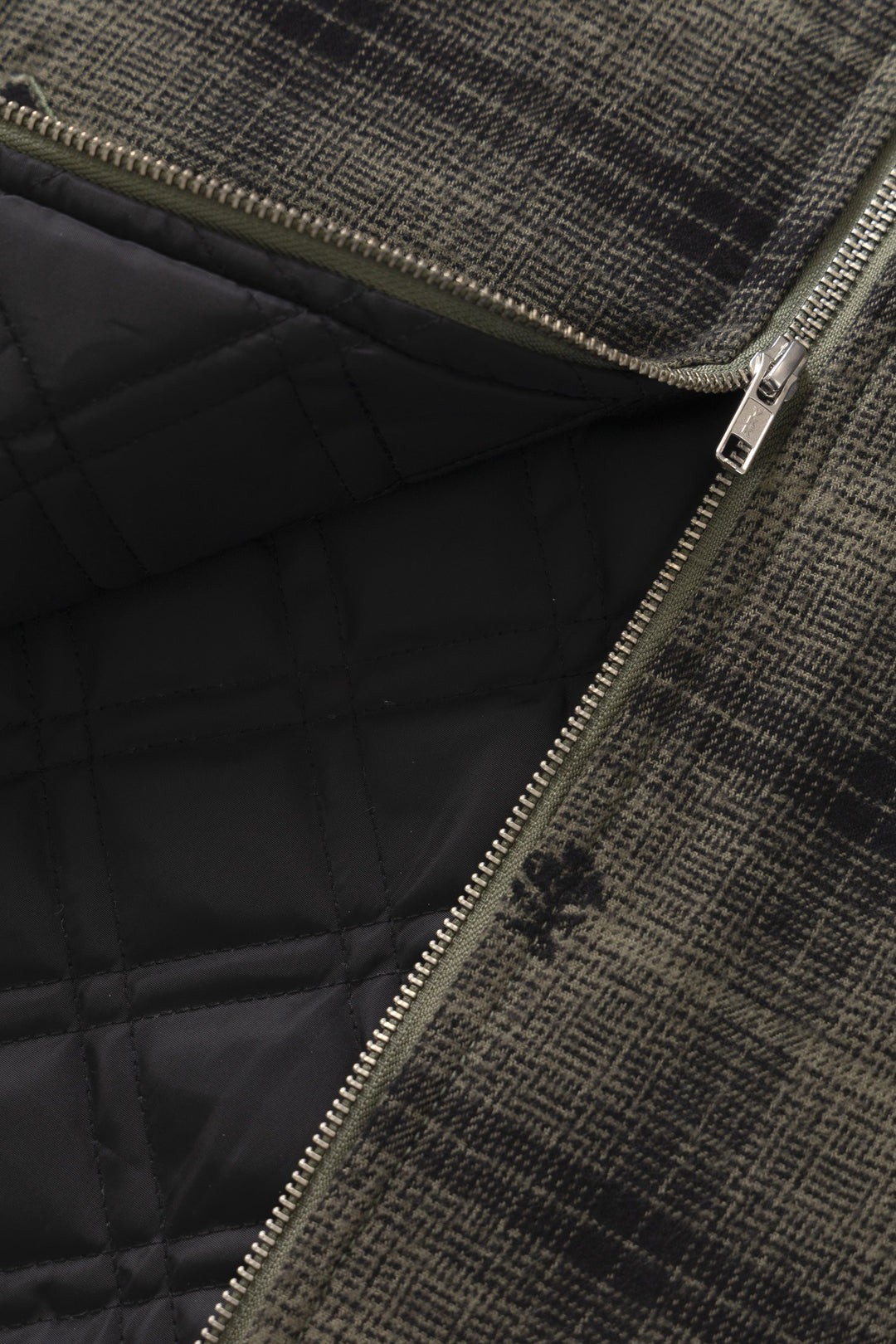 Service Works - Thistle Plaid Padded Work Vest - Olive