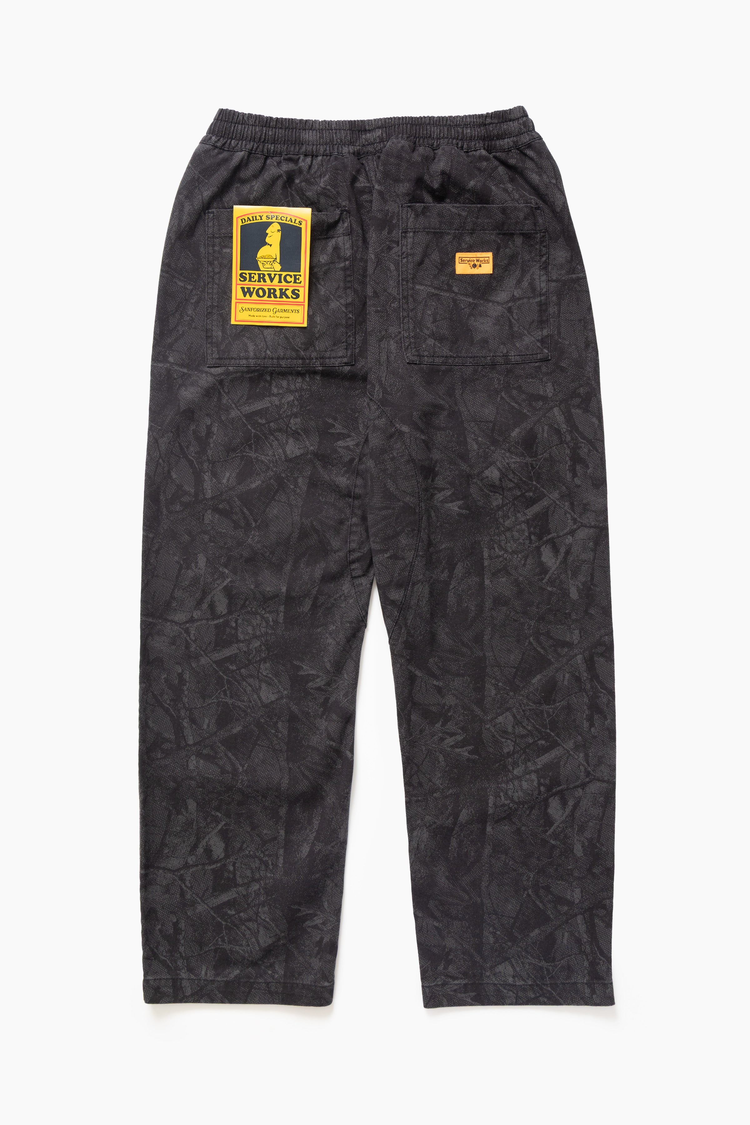 パンツ CLASS karachi Service Works - Xerox Camo Chef Pants - Mono – Blacksmith Store