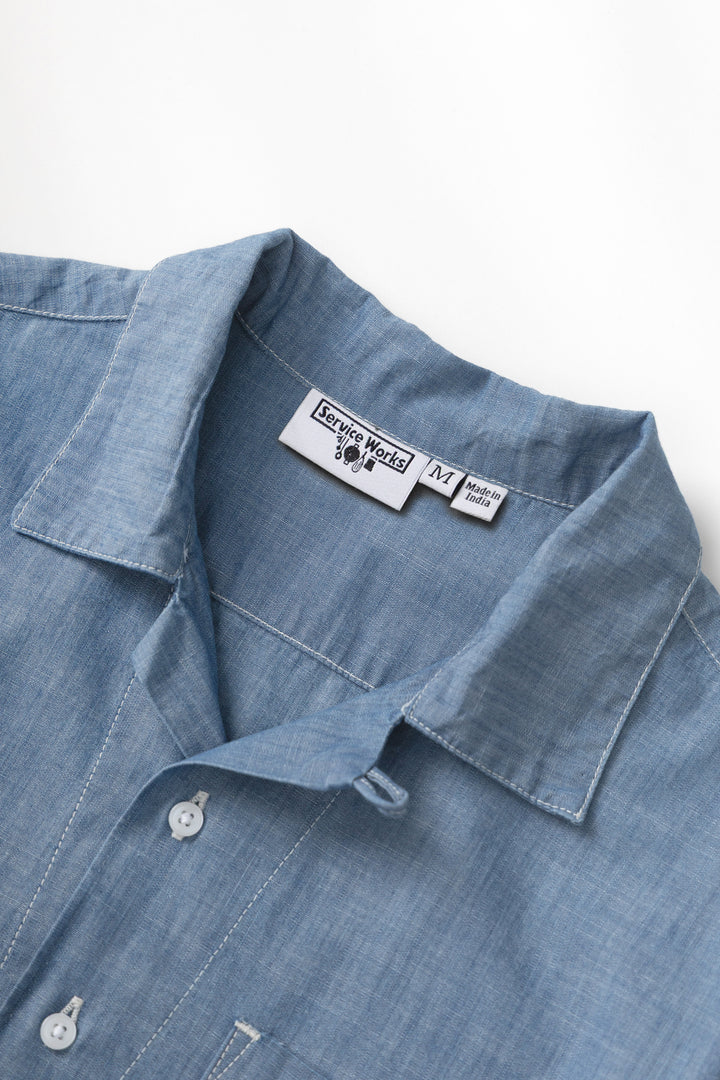 Service Works - Chambray Resort Shirt - Light Blue