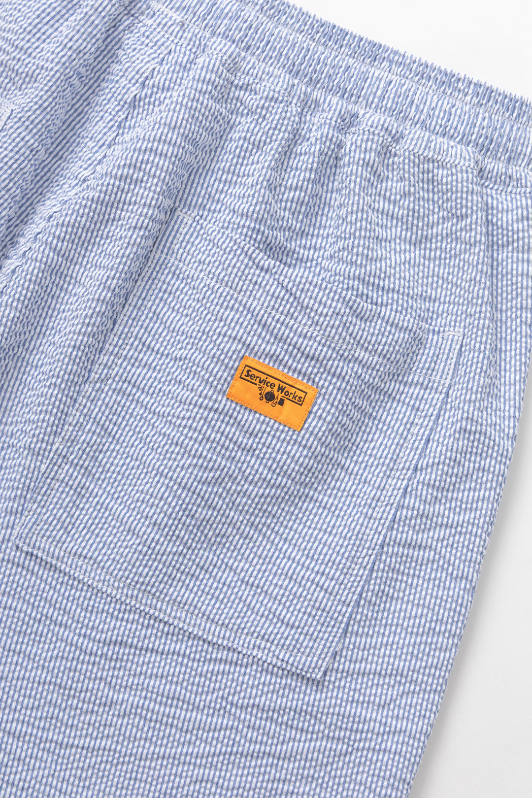 Service Works - Seersucker Chef Pants - Navy Stripe