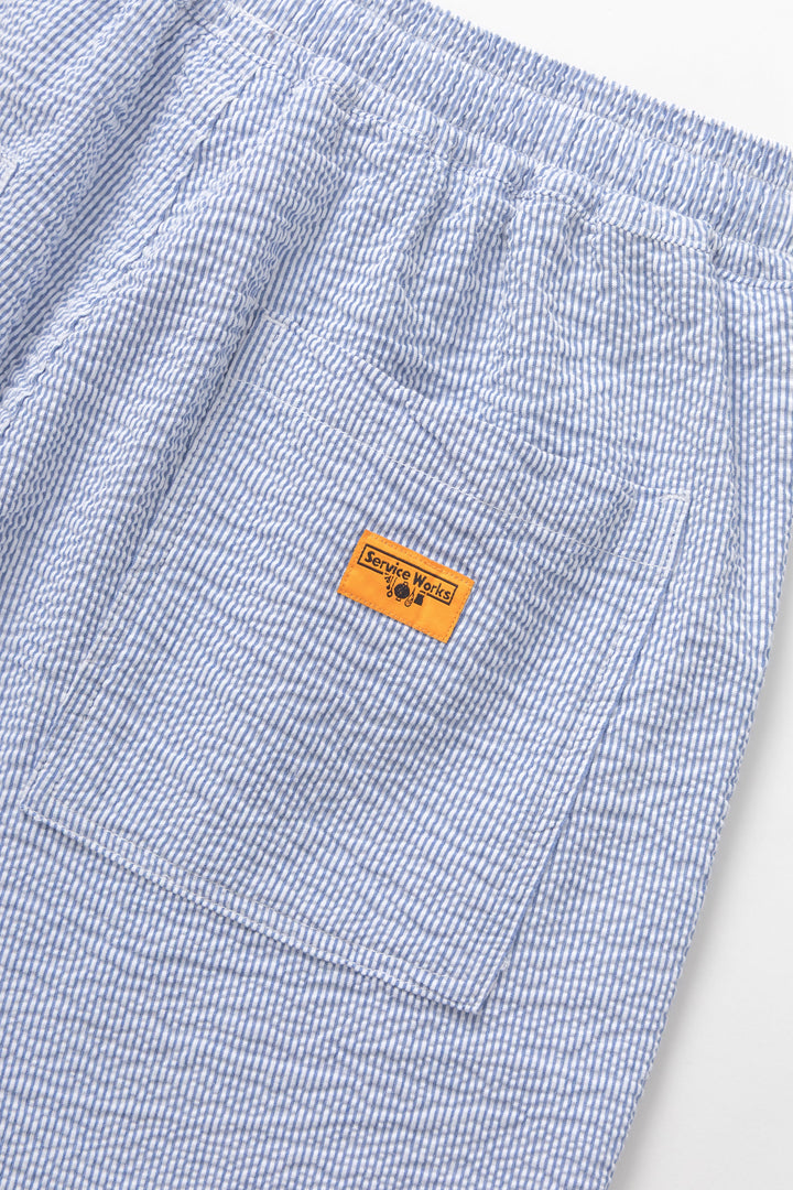 Service Works - Seersucker Chef Pants - Navy Stripe