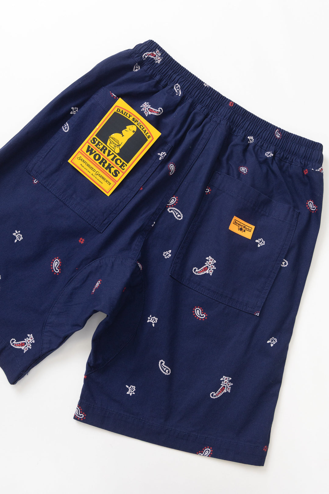 Service Works - Paisley Chef Shorts - Royal