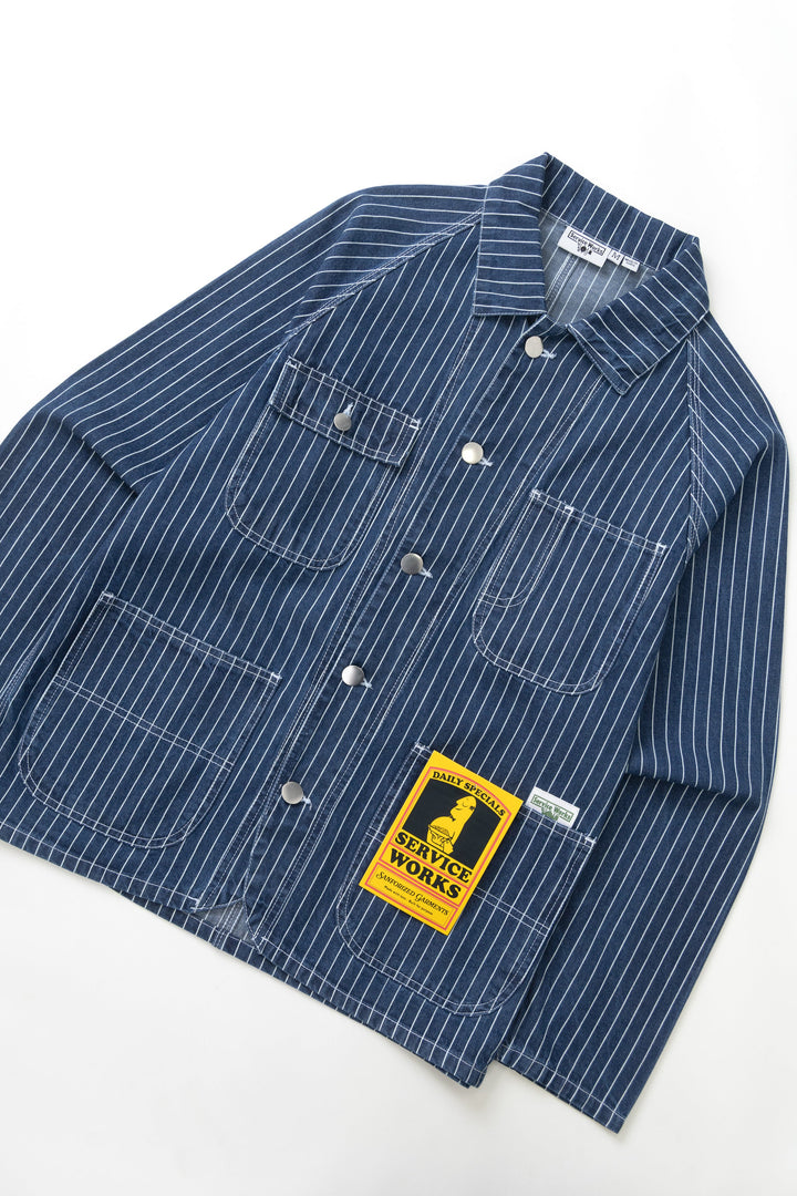 Service Works - Pinstripe Denim Coverall 2.0 - Indigo