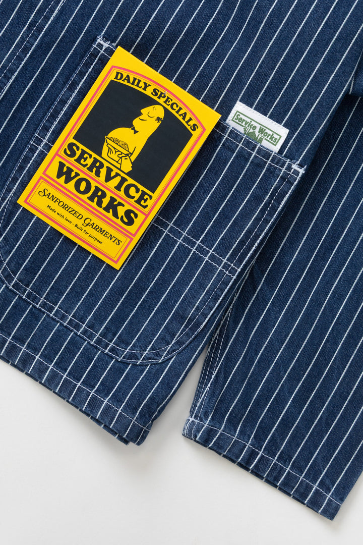 Service Works - Pinstripe Denim Coverall 2.0 - Indigo