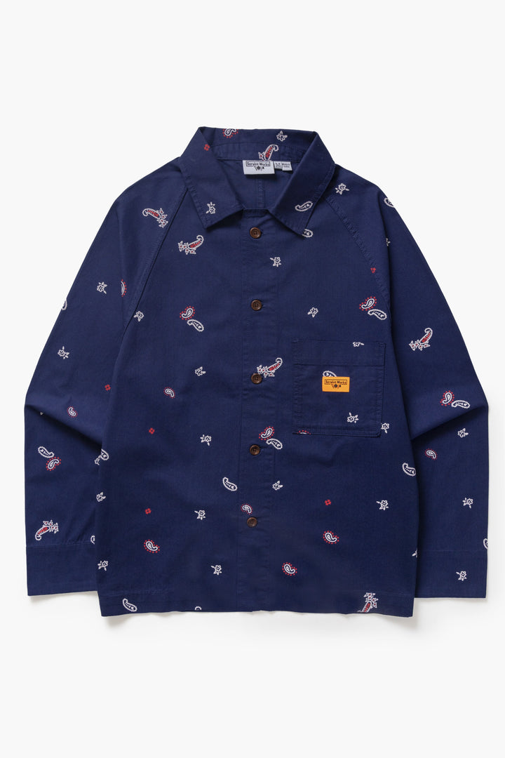 Service Works - Paisley Front Of House Jacket - Royal