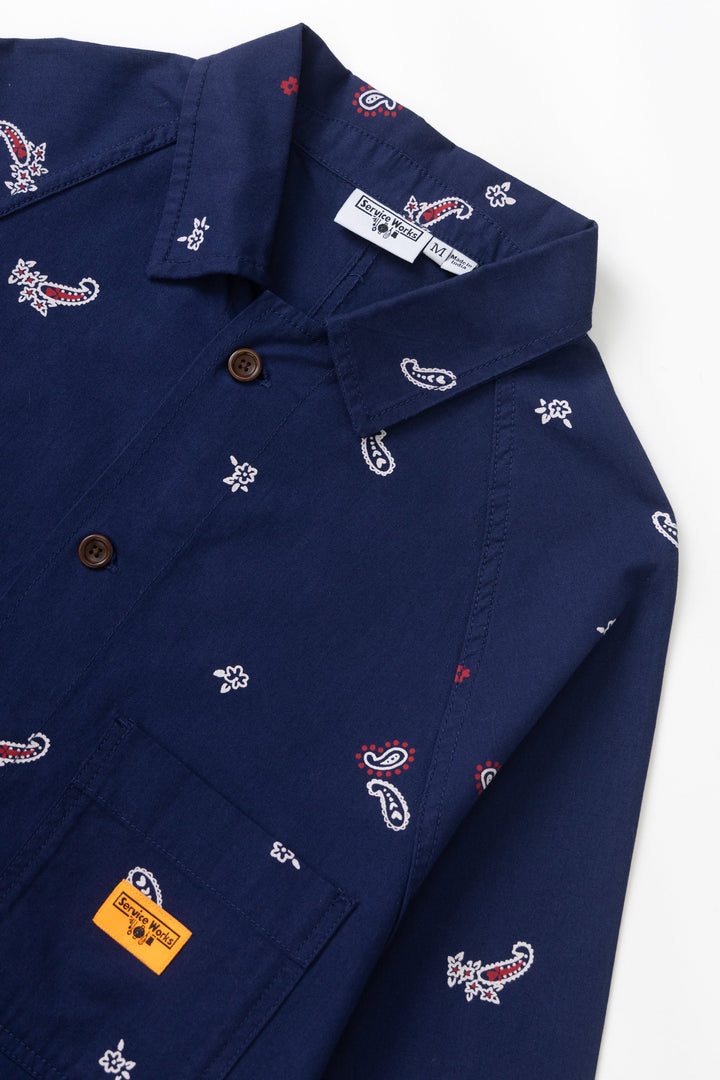 Service Works - Paisley Front Of House Jacket - Royal