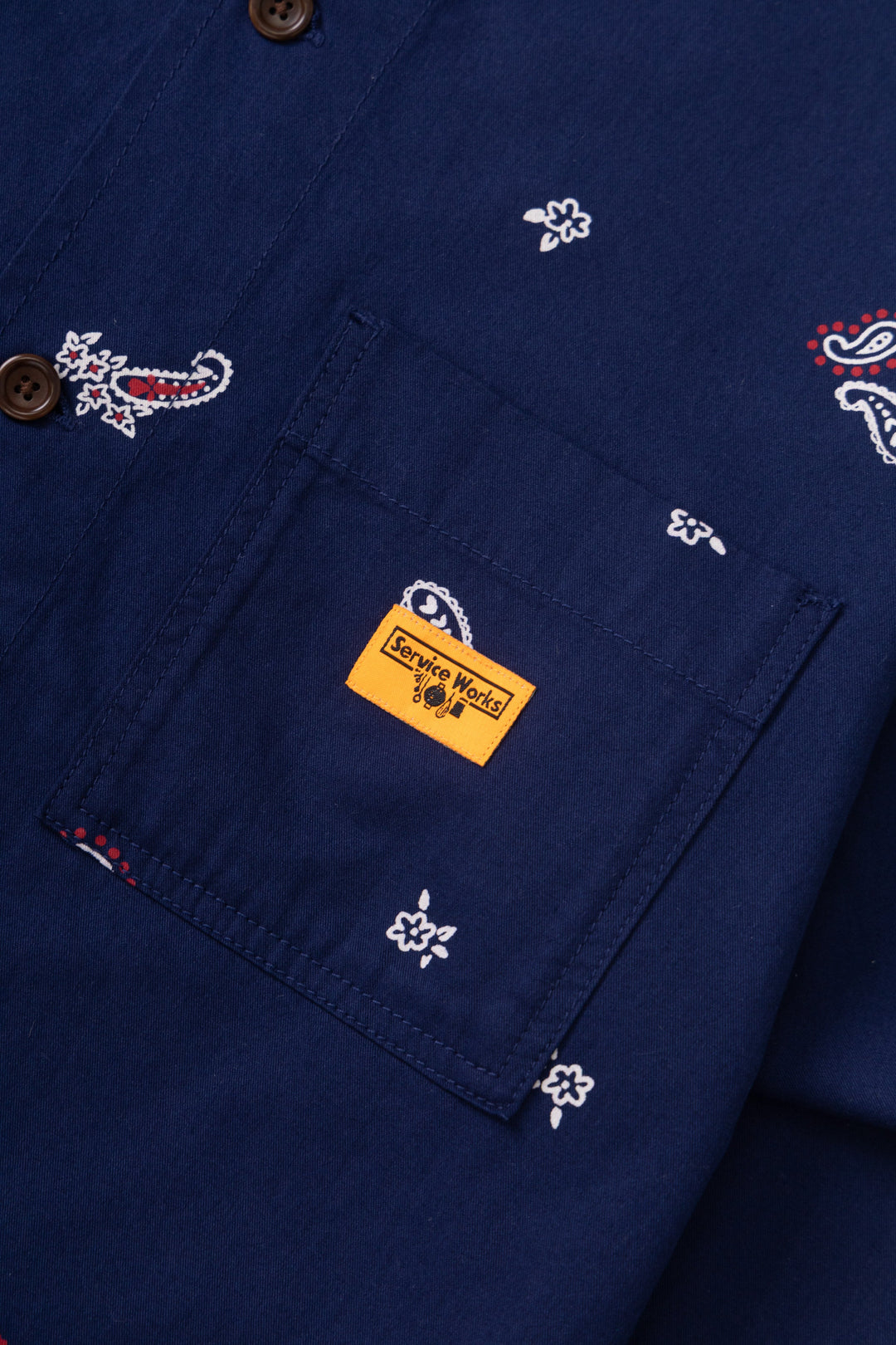 Service Works - Paisley Front Of House Jacket - Royal