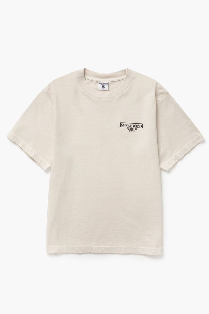 Service Works - Pigment Dyed Trademark Tee - Natural
