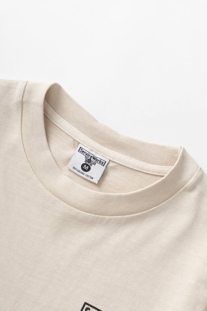 Service Works - Pigment Dyed Trademark Tee - Natural