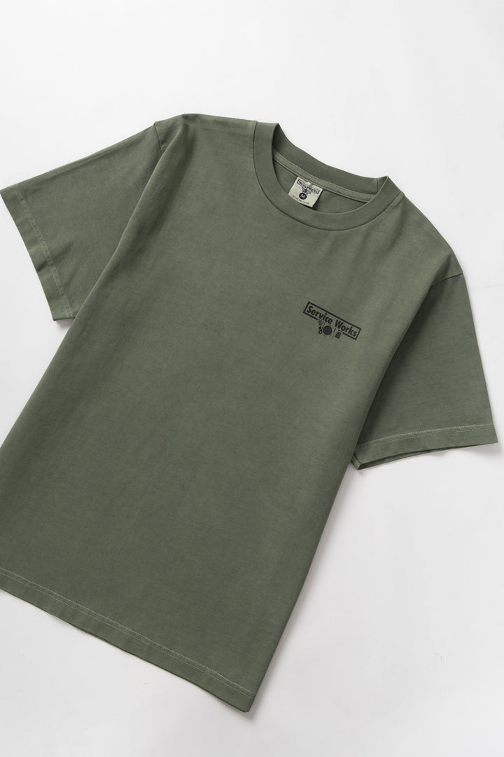 Service Works - Pigment Dyed Trademark Tee - Olive