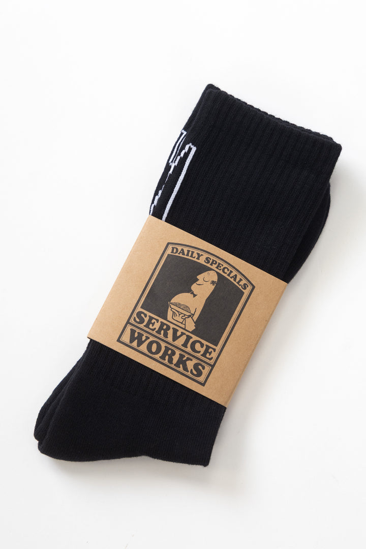 Service Works - Knife & Fork Socks - Black
