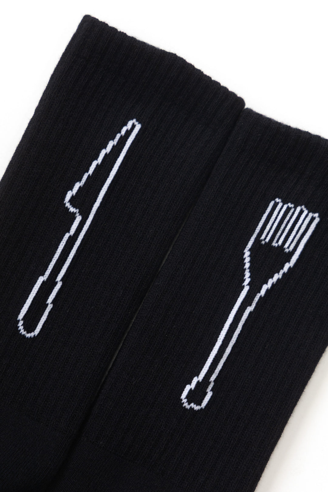 Service Works - Knife & Fork Socks - Black