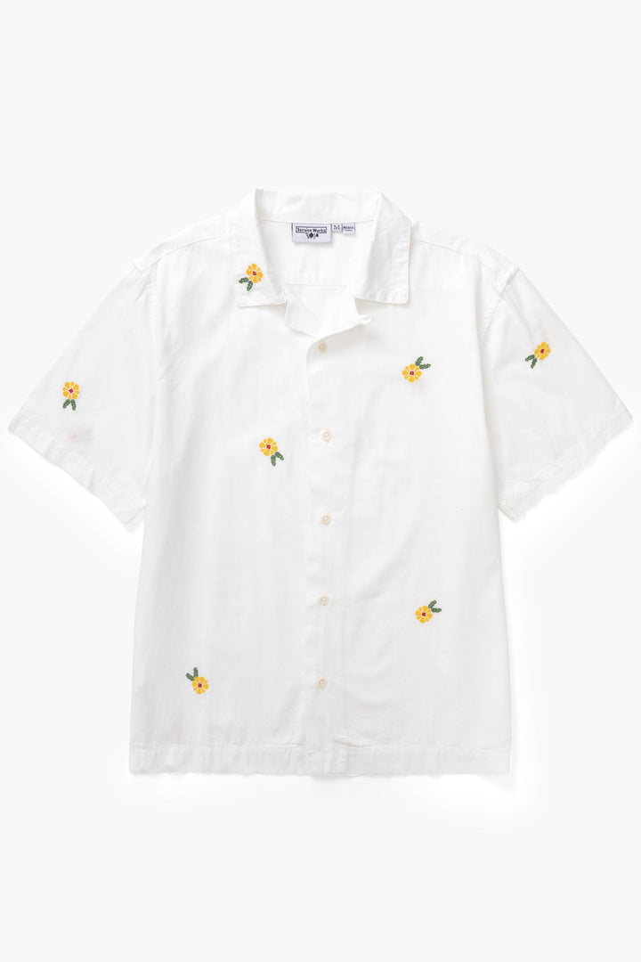 Service Works - Cross Stitch Shirt - White
