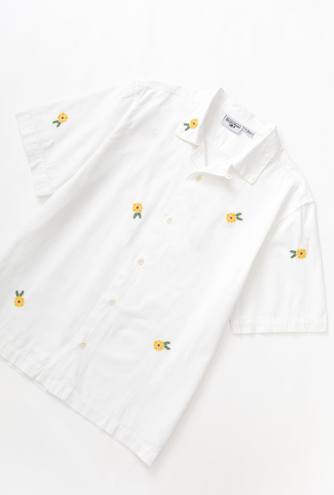 Service Works - Cross Stitch Shirt - White