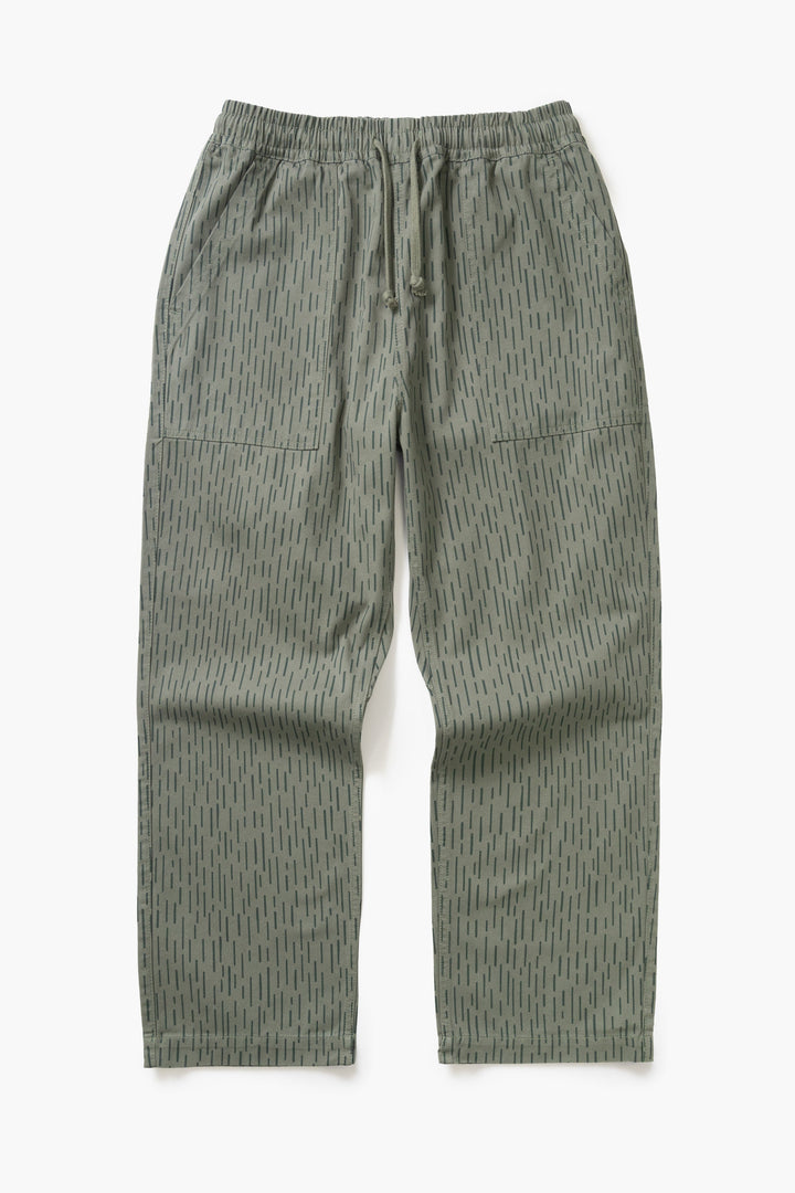 Service Works - Patterned Chef Pants - Raindrop Green