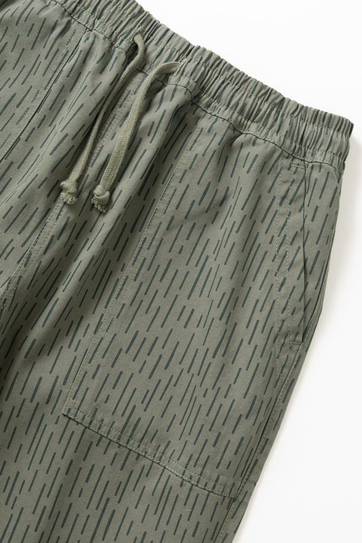 Service Works - Patterned Chef Pants - Raindrop Green