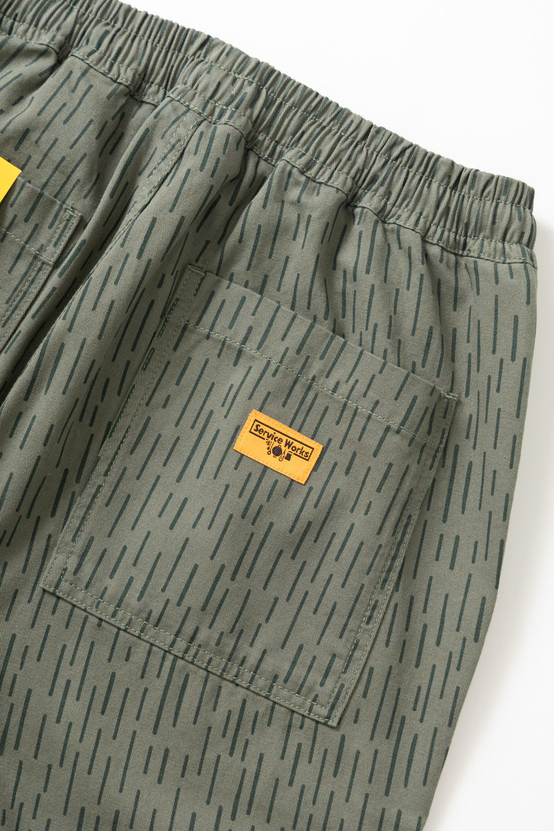 Service Works - Patterned Chef Pants - Raindrop Green