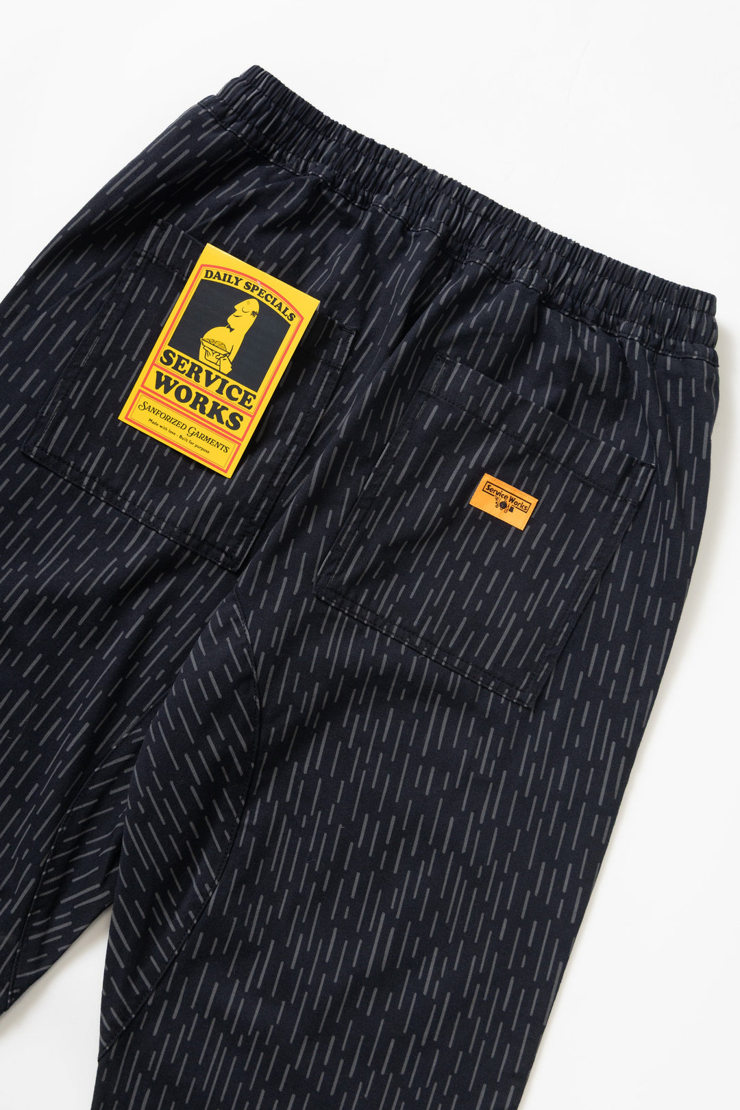 Service Works - Patterned Chef Pants - Raindrop Mono