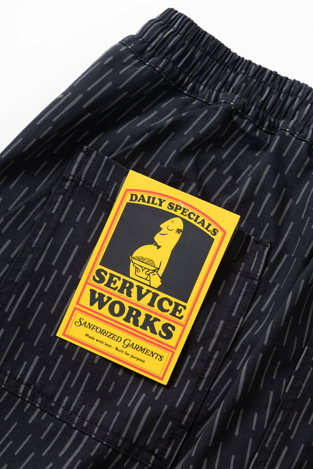 Service Works - Patterned Chef Pants - Raindrop Mono