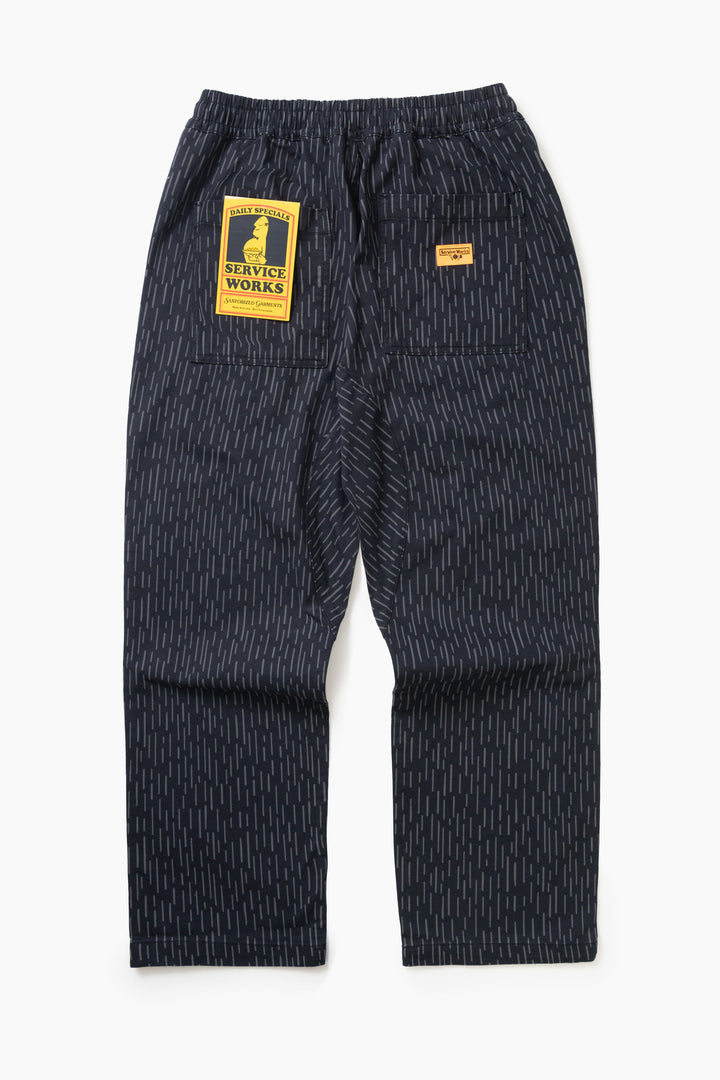 Service Works - Patterned Chef Pants - Raindrop Mono