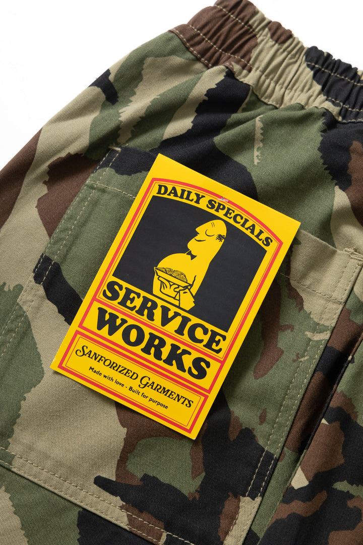 Service Works - Patterned Chef Pants - Woodland