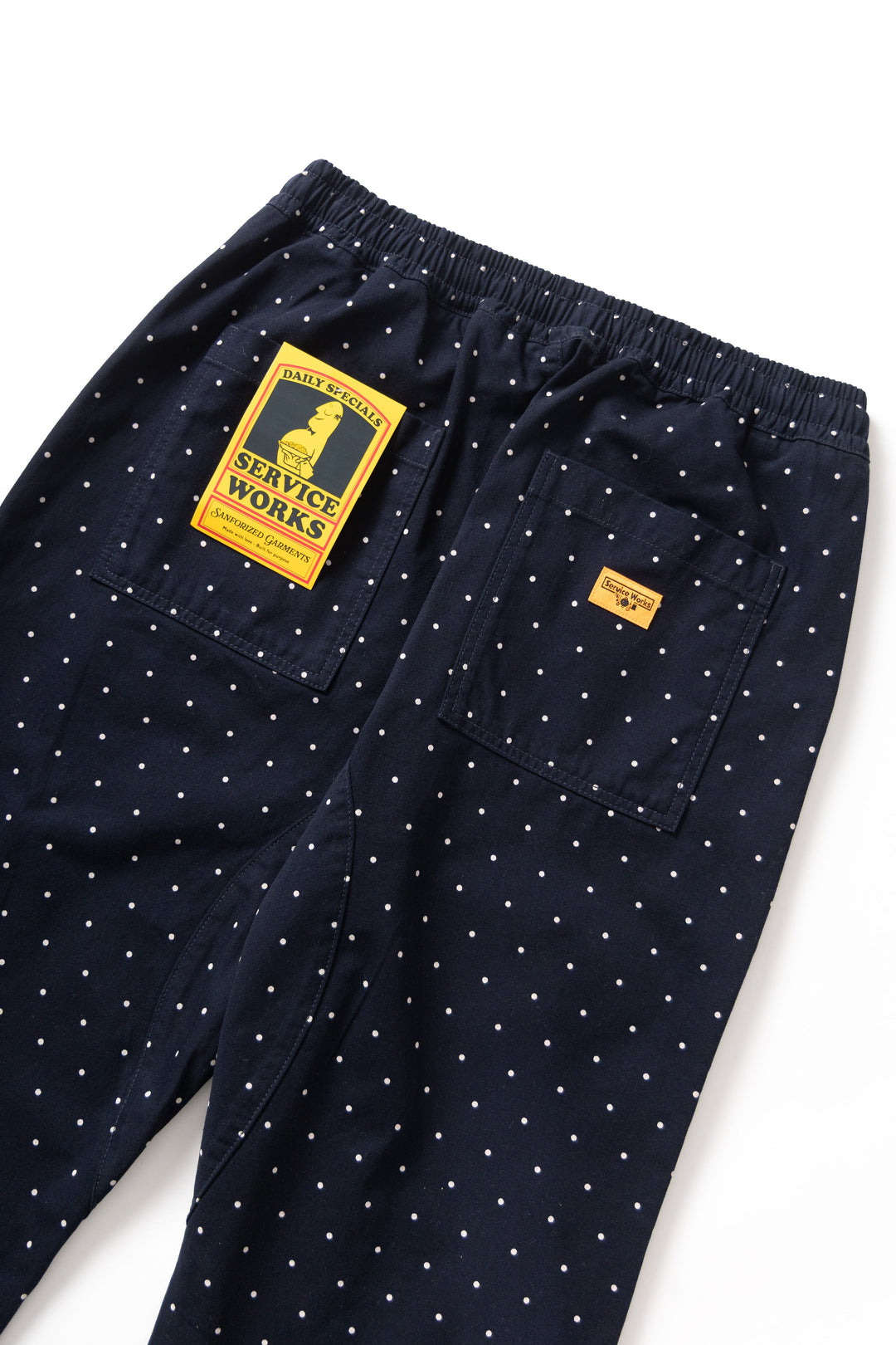 Service Works - Polka Dot Chef Pants - Navy