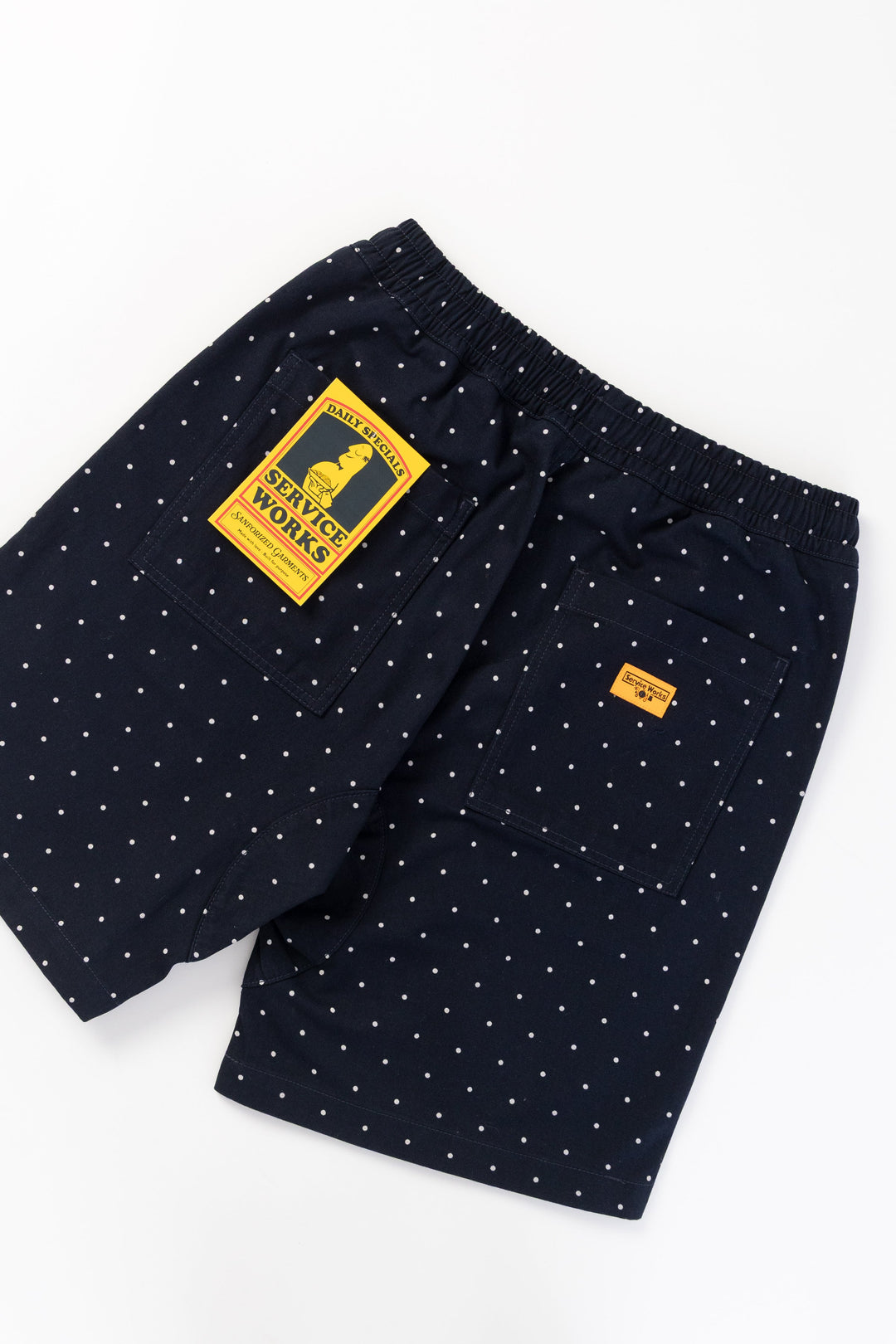 Service Works - Polka Dot Chef Shorts - Navy