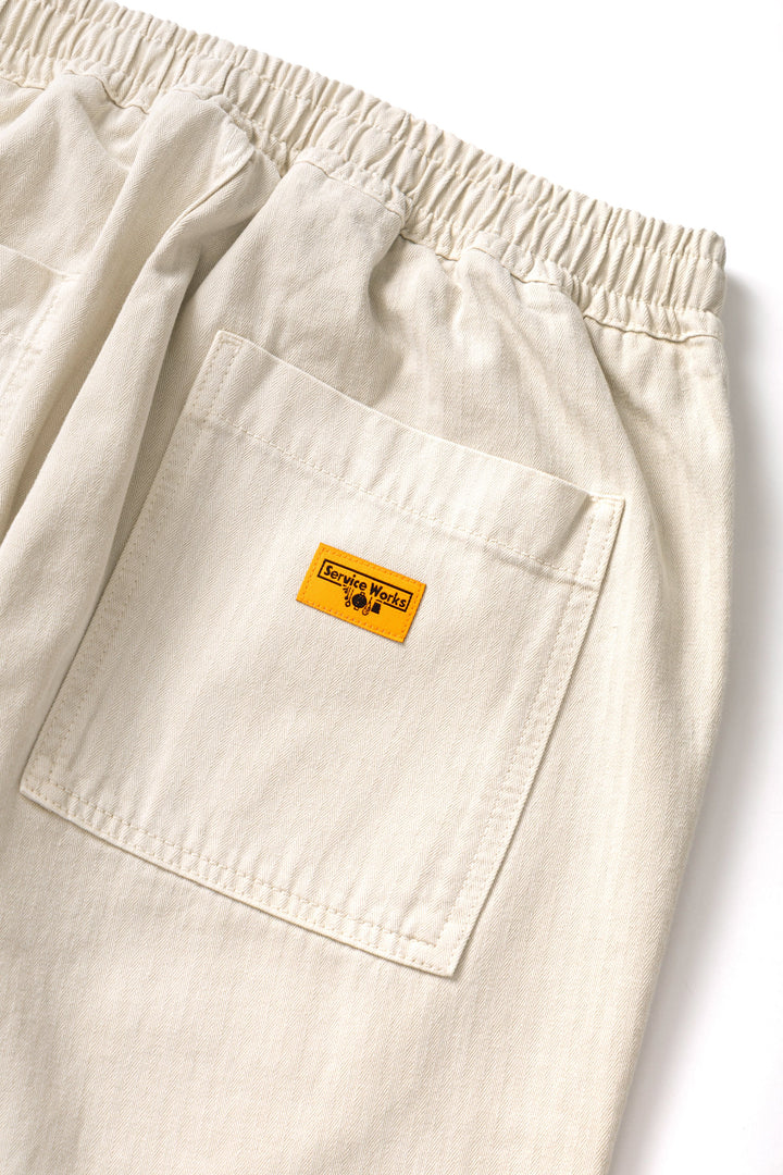 Service Works -  Pigment Herringbone Chef Pants - Bone