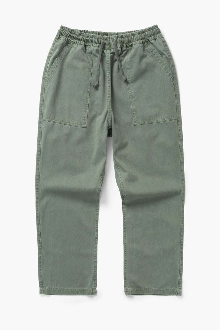 Service Works -  Pigment Herringbone Chef Pants - Olive