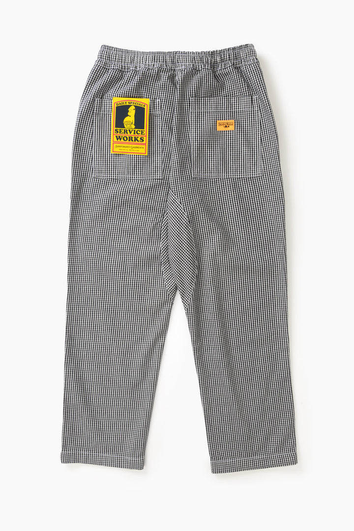 Service Works -  House Gingham Chef Pants - Black