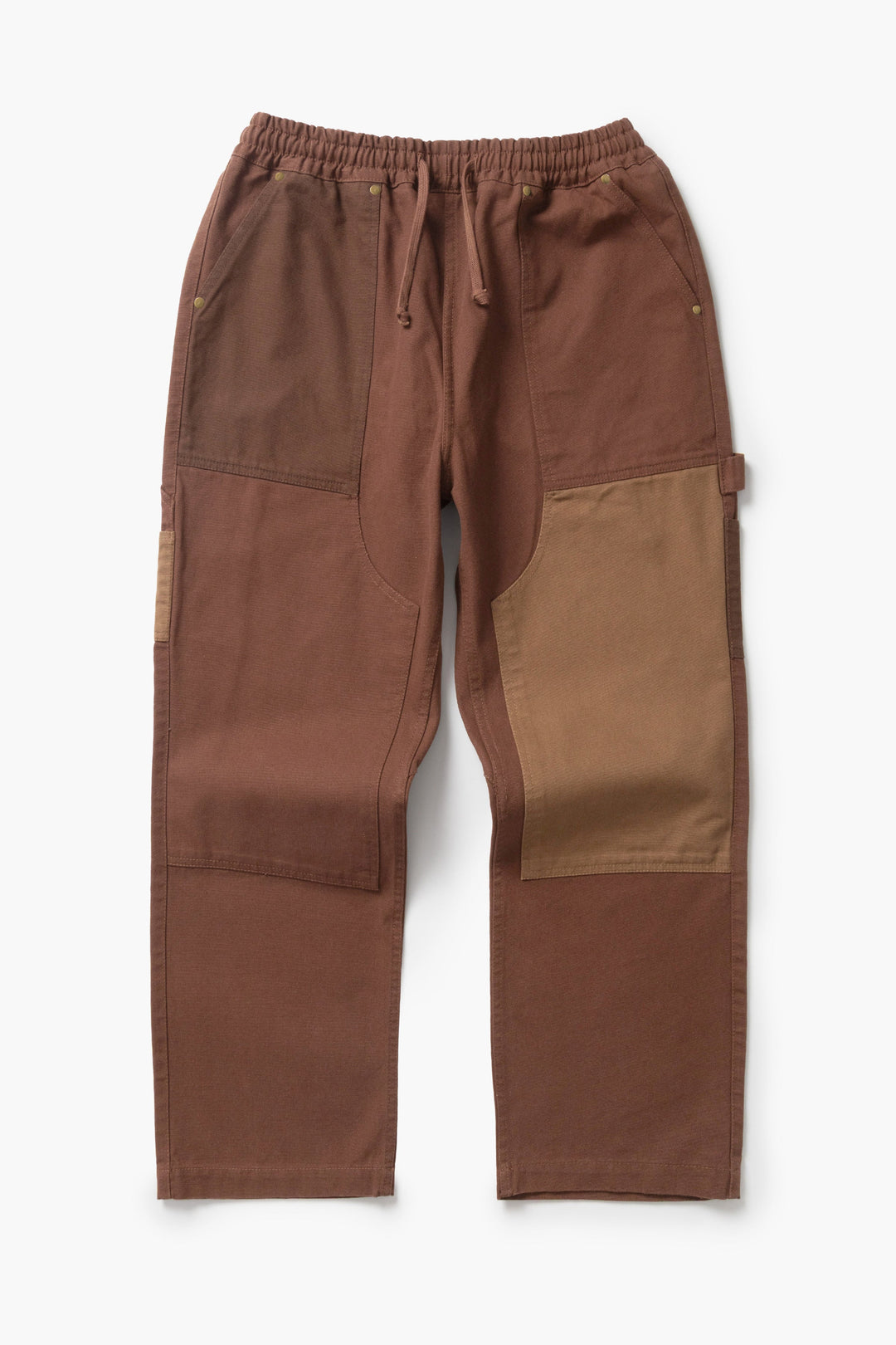 Service Works -  Patchwork Utility Chef Pants - Brown