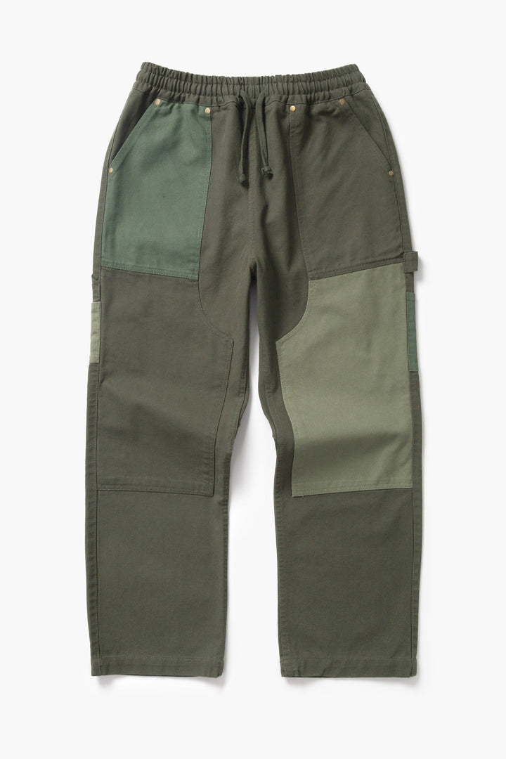 Service Works -  Patchwork Utility Chef Pants - Green