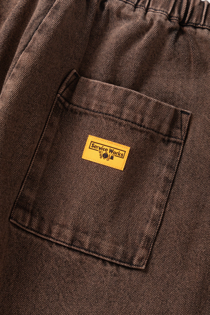 Service Works -  Over-Dyed Easy Chef Pants - Umber
