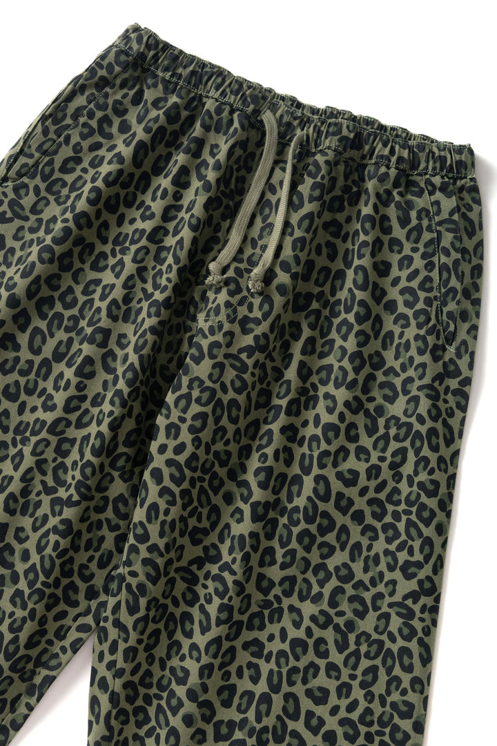 Service Works -  Patterned Easy Chef Pants - Green Leopard